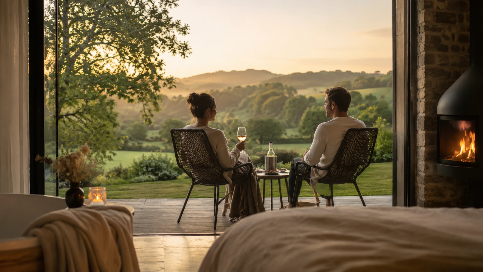 week-end-romantique-au-calme-eviter-destinations-frequentees Ambiance romantique premium en Normandie illustrant week-end romantique au calme sans texte ni logo